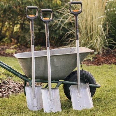 Телескопічна лопата з заокругленим лезом Fiskars Xact (1066732) 1066732 фото