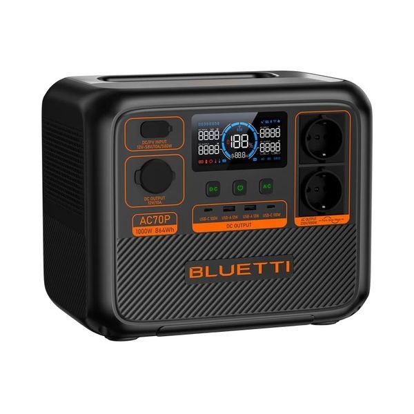 Зарядная станция Bluetti AC70P, 1000 Вт, 864 Вт*ч (электростанция для дома) AC70P фото