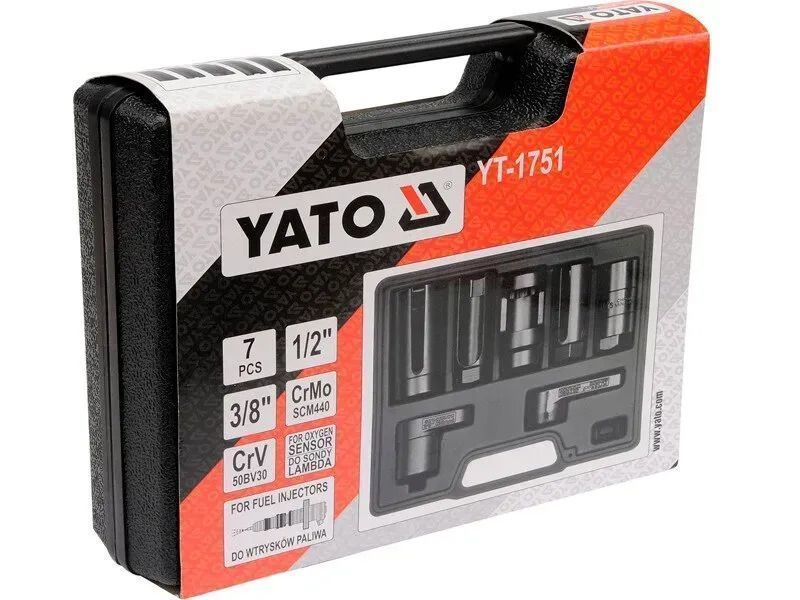 Набір насадок для лямбда-зонда і форсунок YATO YT-1751 YT-1751 фото