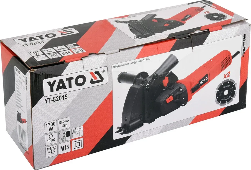 Штроборіз 1700 Вт 125 мм YATO YT-82015 YT-82015 фото