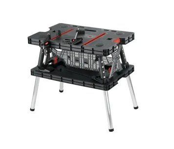 Верстак-стіл переносний Keter Folding Work Table Pro 237005 плюс 2 струбцини 237005 фото