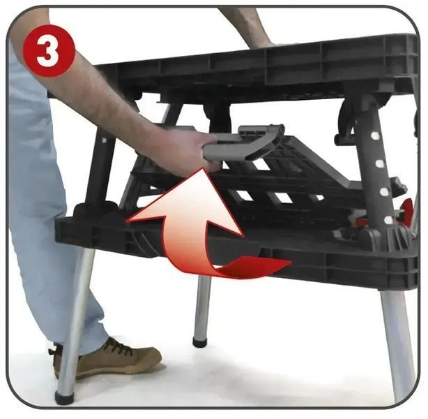 Верстак-стіл переносний Keter Folding Work Table Pro 237005 плюс 2 струбцини 237005 фото