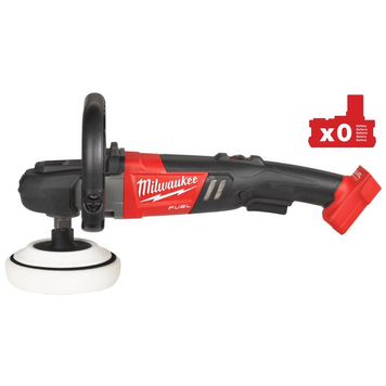 Машина полировальная угловая аккумуляторная MILWAUKEE M18 FAP180-0, O диска 180мм (+ полировальная платформа, пылезащитный экран, D-о 4933451549 фото