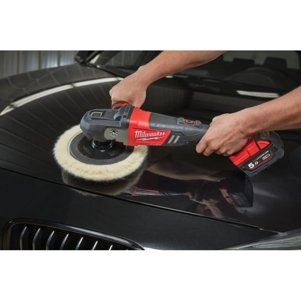Машина полірувальна кутова акумуляторна MILWAUKEE M18 FAP180-0, O диска 180мм (+ полірувальна платформа, пилезахисний екран, D-о 4933451549 фото
