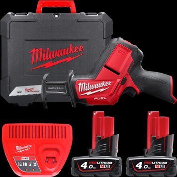 Пила шабельна акумуляторна MILWAUKEE, M12 CHZ-402C (+ заряд.пристрій, 2 акум.Х 4Аг, кейс) 4933446950 фото