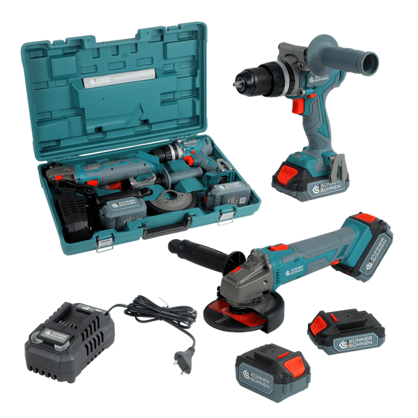 Набор инструментов аккумуляторных Konner&Sohnen KS IDAGB 20V SET 1 000009960 фото