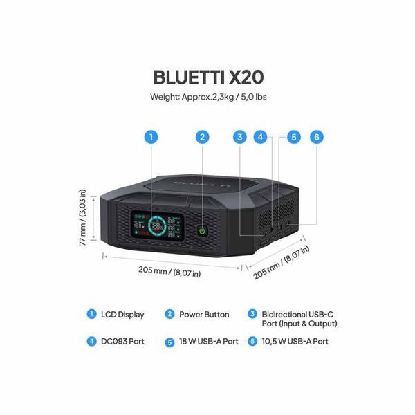 Зарядная станция BLUETTI X20 X20 фото