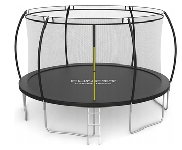 Батут FUNFIT 465 см с защитной сеткой+лестница 3124 фото