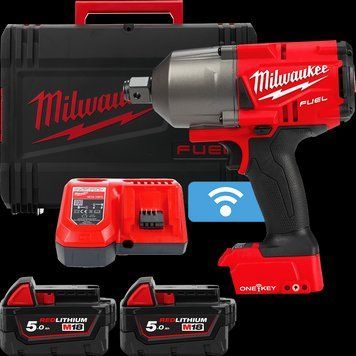 Гайковерт акумуляторний безщітковий MILWAUKEE 3/4" (2034Нм) M18 ONEFHIWF34-502X, з кільцем 4933459730 фото