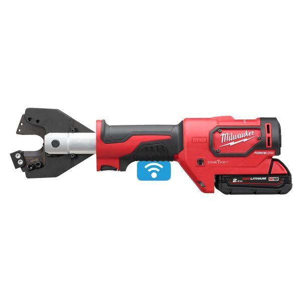 Кабелеріз гідравлічний акумуляторний MILWAUKEE, M18 ONEHCC-201C ACSR (+ заряд.пристрій, 1 акум., кліщі, HD кейс) 4933464304 фото
