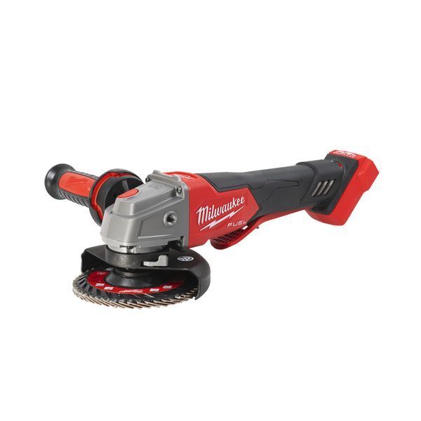 Шліфмашина кутова акумуляторна MILWAUKEE, M18 FSAGV125XPDB-0X, діаметр 125мм (+ рукоятка, зах. кожух, безкл. гайка, 2 зах. Екран 4933478437 фото