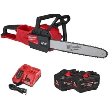 Пила ланцюгова акумуляторна безщіткова MILWAUKEE, M18 FCHS-122, шина 40см (зарядний пристрій M12-18 FC, 2 акумулятори FB12 12Аг