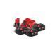 Енергокомплект акумуляторний Li-Ion MILWAUKEE, M18 NRG-503 (+заряд.пристрій, 3 акум. M18 В5(5Аг), 1 акум. M12 B2(2Аг) 4933451423 фото 3