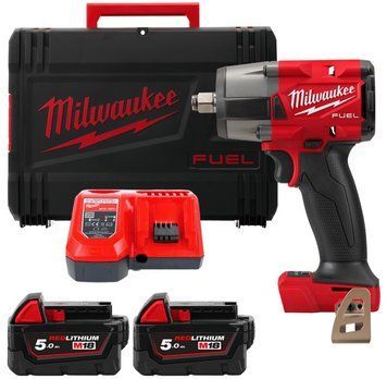 Гайковерт аккумуляторный бесщёточный MILWAUKEE 1/2" (881 Нм) M18 FMTIW2F12-502X,с кольцом 4933478450 фото