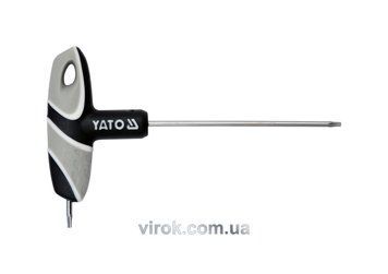 Ключ TORX з Т-образною рукояткою (T9, 100 мм) YATO YT-05602 професійний інструмент для автомайстерень та механічних цехів YT-05602 фото