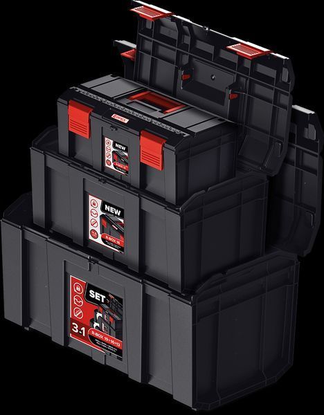 Ящики для інструментів QBRICK REGULAR R-BOX SET: 19+16+13 (495 x 294 x 280) мм Z253938PG003 фото