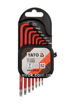 Набір шестигранних ключів TORX (7 шт., T9-T30) YATO YT-0562 YT-0562 фото