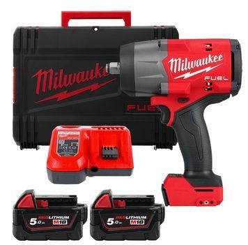 Гайковерт аккумуляторный бесщёточный MILWAUKEE 1/2" (2034 Нм) M18 FHIW2F12-502X, с кольцом 4933492783 фото