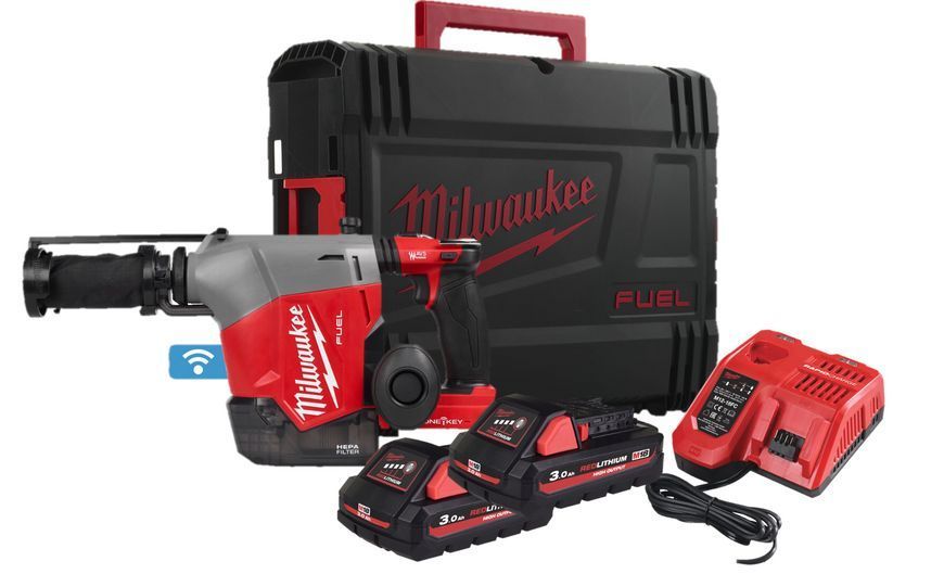 Перфоратор акумуляторний безщітковий SDS PLUS M18 FHAFOH16-302X 16MM MILWAUKEE (+ заряд.пристрій, 2 акум., HD кейс) 4933493533 фото