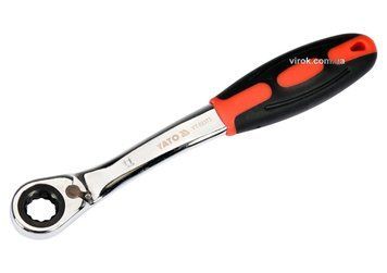 Ключ накидной с трещоткой YATO YT-02373 (11 мм) изогнутый YT-02373 фото