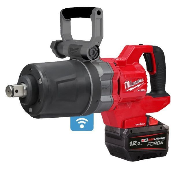 Гайковерт высокомоментный 1'' (2711 Нм) MILWAUKEE M18 FUEL ONEFHIWF1DS-121C (+ зарядное устройство, акум., HD кейс) FORGE&trade; 4933499253 фото