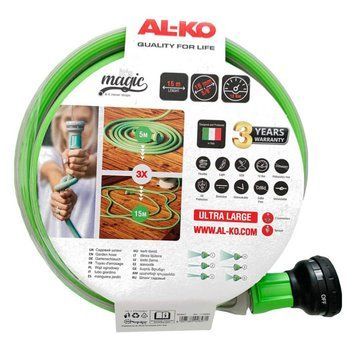Шланг садовый Al-Ko Magic Soft 5/8", 15 м с 2 штуцерами 113889 фото