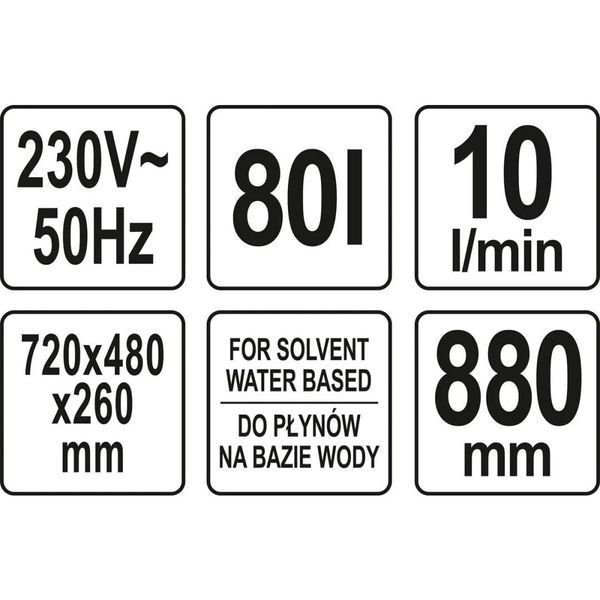 Мойка стационарная электрическая YATO YT-55808 80 л YT-55808 фото