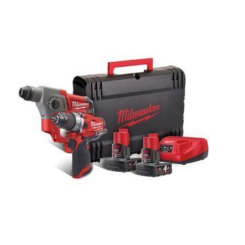 Набір інструмента акумуляторного MILWAUKEE, M12 FPP2B-402X (FPD, CH, + заряд.пристрій, 2 акум.Х 4Аг, 4933459812 фото