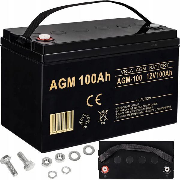 Акумулятор Volt Polska AGM 12V 100 Ah (6AKUXAG100) 6AKUXAG100 фото