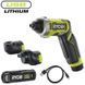 Отвертка аккумуляторная Ryobi USB Lithium RSD4-120TA2 4В (1х2Ач) 5Нм, 200об/мин 5133006211 фото 1