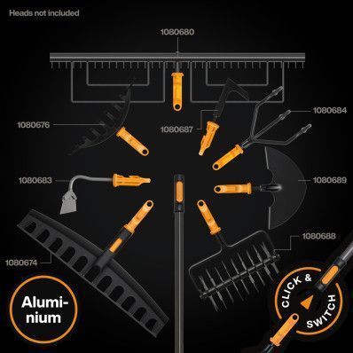Тримач для насадок Fiskars OneClick L (1080547) 1080547 фото