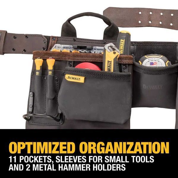 Професійний шкіряний пояс для інструментів DEWALT DWST550112 DWST550112 фото
