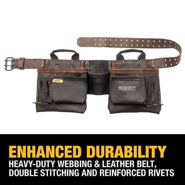 Професійний шкіряний пояс для інструментів DEWALT DWST550112 DWST550112 фото