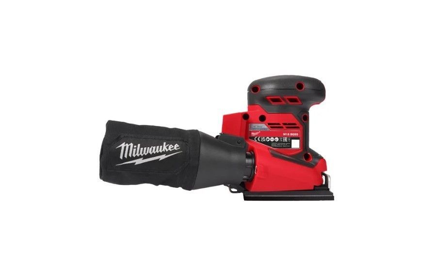 Машина шлифовальная вибрационная аккумуляторная MILWAUKEE, M18 BQSS-0, 113х104мм 4933479966 фото
