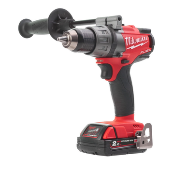 Дрель-шуруповерт аккумуляторная бесщеточная MILWAUKEE M18 FDD-202 крутящий момент 135Нм (зарядное устройство, 2 аккумулятора 18В 2Ач, п 4933451358 фото