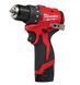 Дриль-шурупокрут акумуляторний MILWAUKEE M12 BLDDRC-202C (40Нм) (ЗП+ 2ак.Х2Аг+ кейс) 4933499686 фото 3