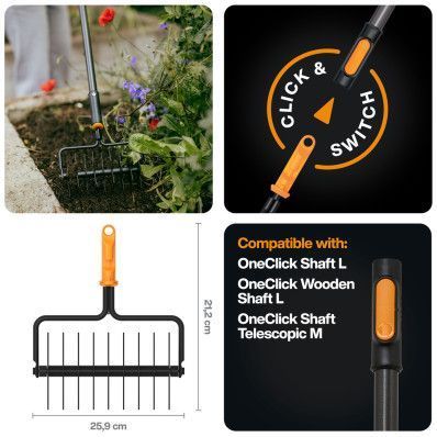 Насадка-аератор для малих ділянок Fiskars OneClick&trade; (1080688) 1080688 фото