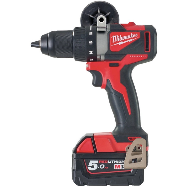 Дриль-шурупокрут акумуляторний MILWAUKEE, M18 BLDD2-502X, 82Нм (+ заряд.прис., 2акум. Х5Аг, HD кейс) 4933464515 фото