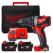 Дриль-шурупокрут акумуляторний MILWAUKEE, M18 BLDD2-502X, 82Нм (+ заряд.прис., 2акум. Х5Аг, HD кейс) 4933464515 фото 1
