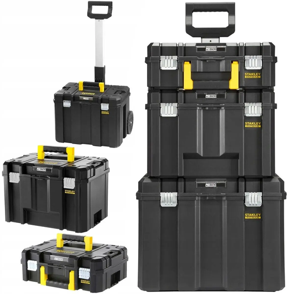 Набір ящиків для інструментів, 3 шт. Stanley FatMax Pro-stack (FMST75753-9) FMST75753-9 фото