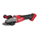 Шлифмашина угловая аккумуляторная MILWAUKEE M18FSAGF125XB-0X диаметр 125 мм с плоским редуктором (+ защитный кожух, боковая рукоятка, 4933478438 фото 2