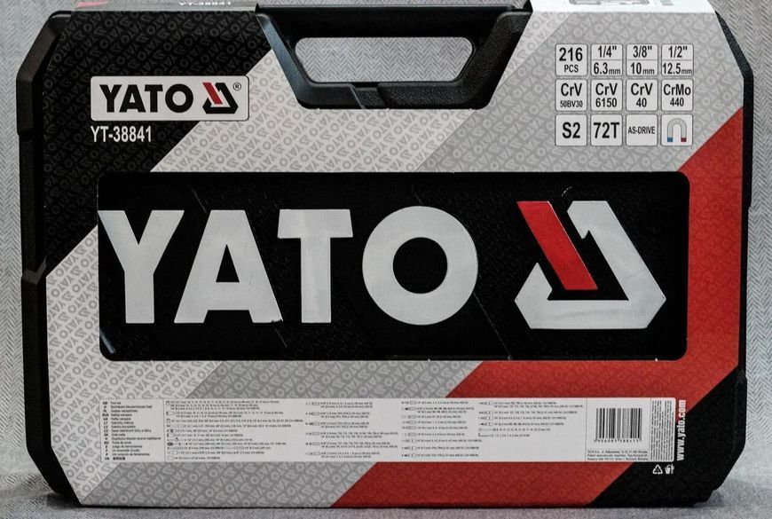 Професійний набір інструментів YATO YT-38841 216 ел. YT-38841 фото