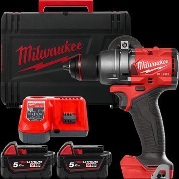 Аккумуляторная дрель-шуруповерт, крут. мом. 158 Нм, M18 FDD3-502X MILWAUKEE 4933479863 (+2 аккумулятора, зарядное устройство, HD ке 4933479863 фото