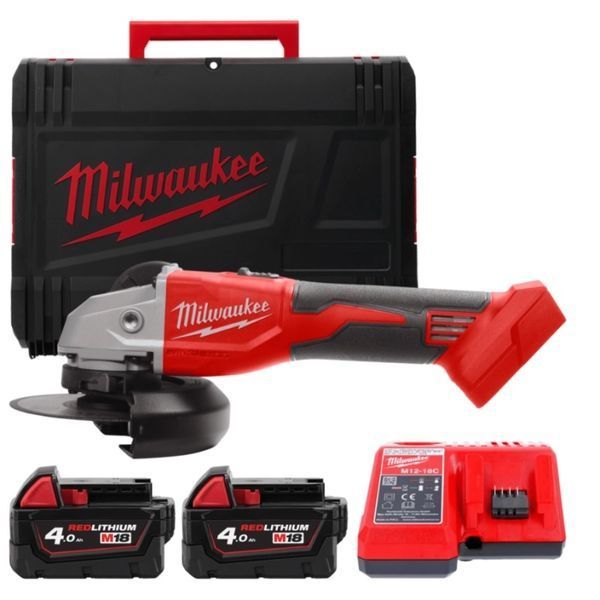 Угловая шлифовальная машина аккумуляторная MILWAUKEE &Oslash;125мм M18 BLSAG125X-402X (4933492644) 4933492644 фото