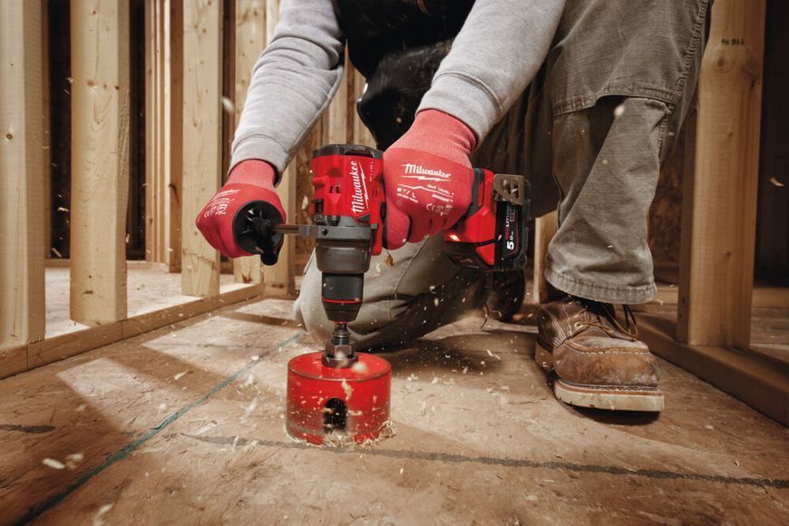 Дриль-шуруповерт акумуляторна безщіткова MILWAUKEE M18 FDD3-0X (158 м) (каркас+HDкейс) + M18 B5 подарунок 4933479862/B5 фото