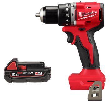 Дриль-шуруповерт акумуляторна безщіткова ударна MILWAUKEE M18 BLPDRC-0 (60Нм) (каркас) + M18 B2 подарунок 4933492820/B2 фото