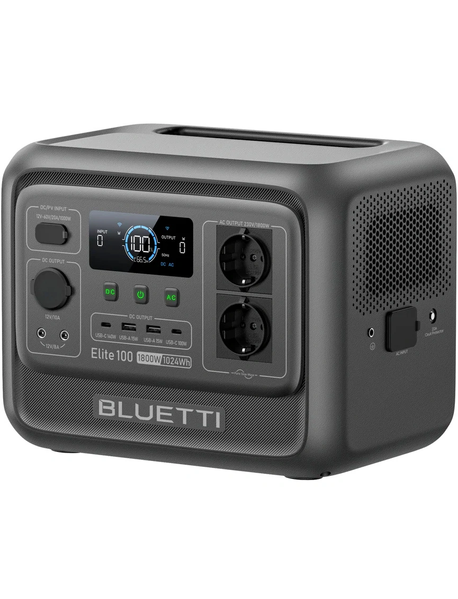 Зарядная станция Bluetti Elite 100 V2, 1800 Вт, 1024 Вт*ч (электростанция для дома, UPS, ИБП) EU EL100V2 фото