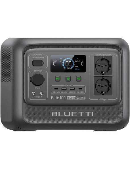 Зарядная станция Bluetti Elite 100 V2, 1800 Вт, 1024 Вт*ч (электростанция для дома, UPS, ИБП) EU EL100V2 фото