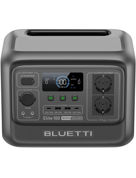 Зарядная станция Bluetti Elite 100 V2, 1800 Вт, 1024 Вт*ч (электростанция для дома, UPS, ИБП) EU EL100V2 фото