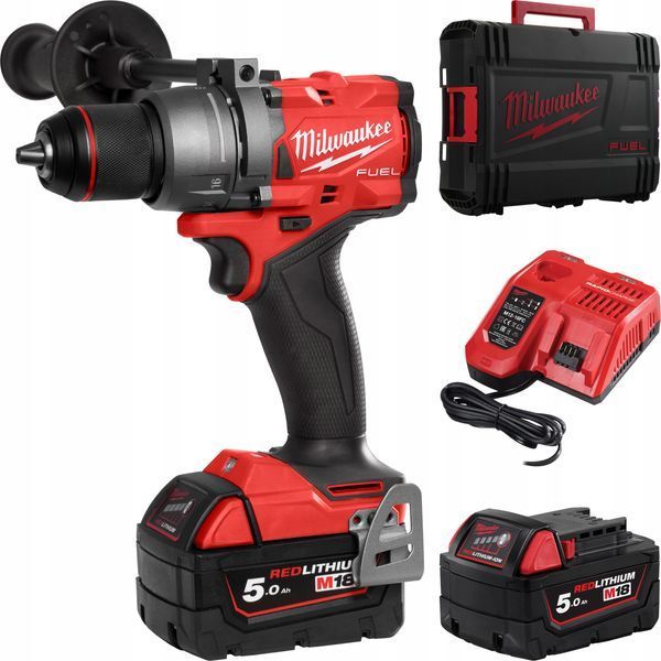 Дриль-шуруповерт акумуляторна безщіткова ударна MILWAUKEE M18 FPD3-502X (158 Нм) (ЗУ+2Х5Ач, кейс) 4933479860 фото